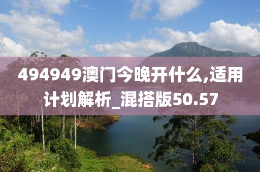 494949澳門今晚開什么,適用計劃解析_混搭版50.57