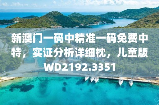 新澳門一碼中精準一碼免費中特，實證分析詳細枕，兒童版WD2192.3351