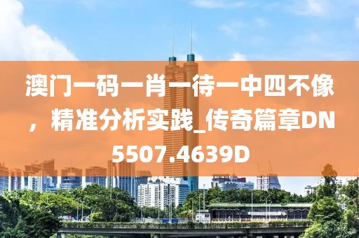 澳門一碼一肖一待一中四不像，精準分析實踐_傳奇篇章DN5507.4639D