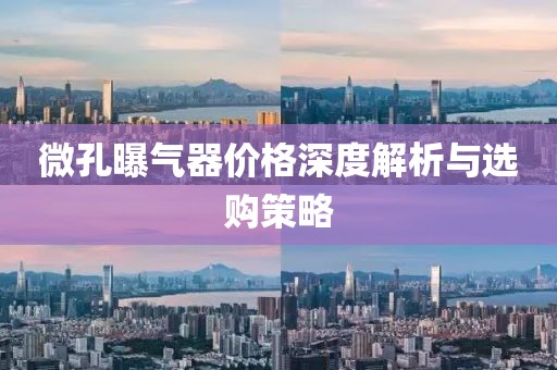 微孔曝氣器價格深度解析與選購策略