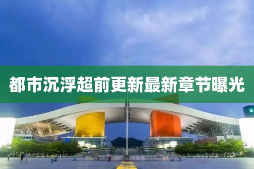 都市沉浮超前更新最新章節曝光