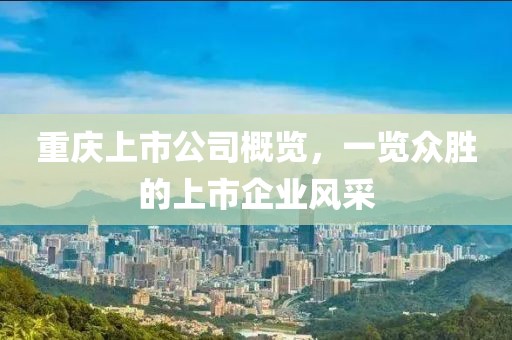 重慶上市公司概覽，一覽眾勝的上市企業風采