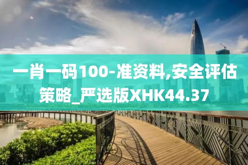 一肖一碼100-準資料,安全評估策略_嚴選版XHK44.37